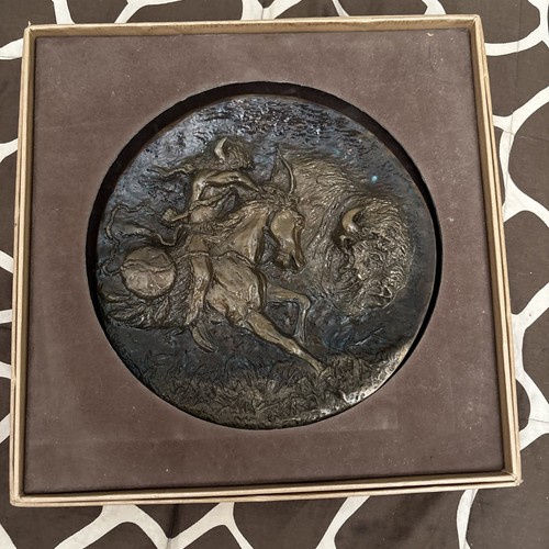 Bronze plate gregory - bronze, by