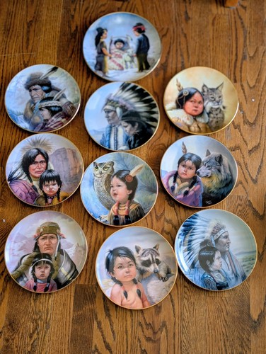 Ten porcelain collector - ten, plates