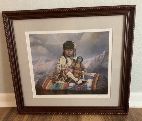 Framed lithograph world - lithograph, by
